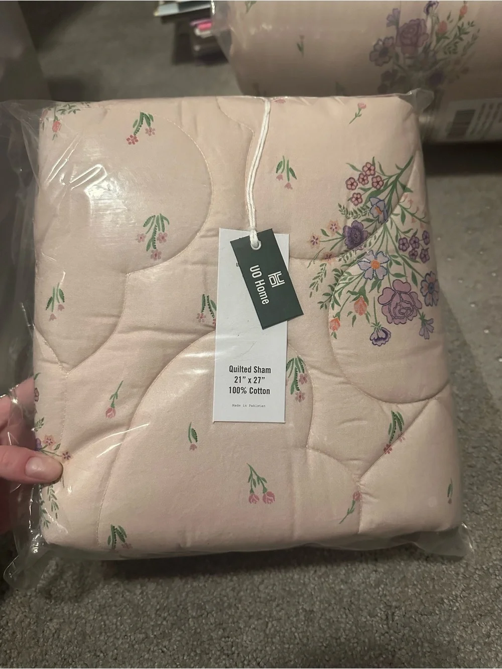 NWT Urban Outfitters Heart Puff Floral Comforter Twin XL and 2 sham set, quilted